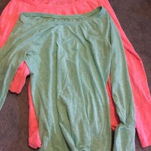 Green and pink long sleeve